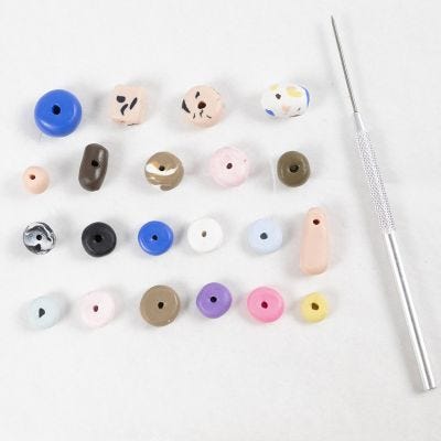How to make beads with fine clay polymer