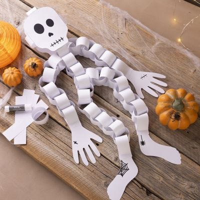 Paper Halloween Skeleton