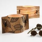 Candle Holders with Natural Materials