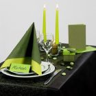 Party Inspiration with green Table Decorations etc.