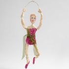 A Ballerina made from gold Bonsai Wire covered with  Papier-mâché Pulp
