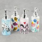 Beautiful soap dispensers with designs and prints