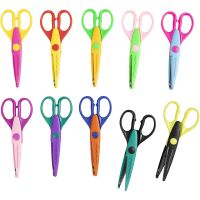 Pattern Scissors, L: 16 cm, 10 pc/ 1 pack