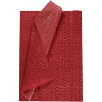 Tissue Paper, 50x70 cm, 17 g, red, 6 sheet/ 1 pack