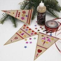 Bunting with Sequins and Rhinestone