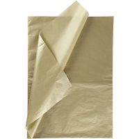 Tissue paper, 50x70 cm, 17 g, gold, 25 sheet/ 1 pack