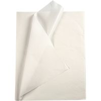 Tissue paper, 50x70 cm, 17 g, white, 25 sheet/ 1 pack