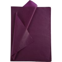 Tissue paper, 50x70 cm, 17 g, burgundy, 25 sheet/ 1 pack