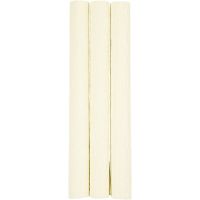 Crepe Paper, 25x60 cm, Crêpe ratio: 180%, 105 g, off white, 3 sheet/ 1 pack