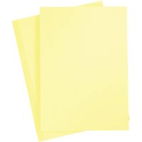 Card, A4, 210x297 mm, 180 g, light yellow, 20 sheet/ 1 pack