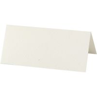 Table place cards, size 9x4 cm, 220 g, off-white, 20 pc/ 1 pack