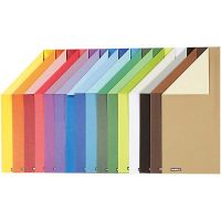 Color Bar Card, A4, 210x297 mm, 250 g, 16 ass sheets/ 1 pack