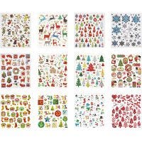 Book of stickers, christmas, 15x16,5 cm, 12 sheet/ 1 pack