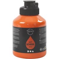 Pigment Art School Paint, semi-transparent, orange, 500 ml/ 1 bottle