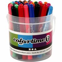 Colortime Marker, line 5 mm, assorted colours, 42 pc/ 1 pack