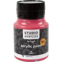 Creall Studio acrylic paint, semi opaque, magenta red (13), 500 ml/ 1 bottle