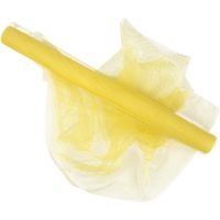 Tulle, W: 50 cm, yellow, 5 m/ 1 roll