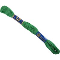 Embroidery Floss, green, 8 m/ 1 bundle