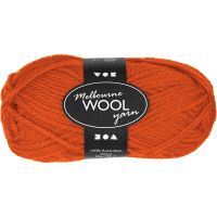 Melbourne Yarn, L: 92 m, orange, 50 g/ 1 ball