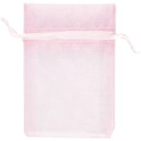 Organza Bags, size 7x10 cm, light red, 10 pc/ 1 pack
