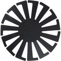 Basket Weaving Template, H: 8 cm, D 14 cm, black, 10 pc/ 1 pack