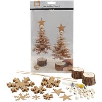Faux Leather Christmas Trees, thickness 0,55 mm, 1 set