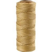 Bamboo Cord, thickness 1 mm, gold, 65 m/ 1 roll