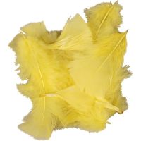 Down, size 7-8 cm, yellow, 50 g/ 1 pack