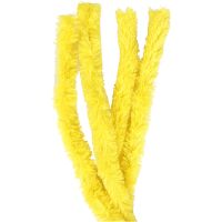 Pipe Cleaners, L: 40 cm, thickness 30 mm, yellow, 4 pc/ 1 pack