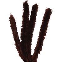 Pipe Cleaners, L: 40 cm, thickness 30 mm, brown, 4 pc/ 1 pack