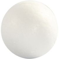 Polystyrene Balls, D 3 cm, white, 10 pc/ 1 pack