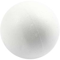 Polystyrene Balls, D 12 cm, white, 25 pc/ 1 bag