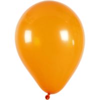 Balloons, round, Dia. 23 cm, orange, 10 pc/ 1 pack