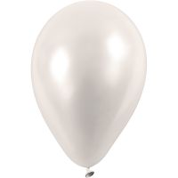 Balloons, Dia. 23 cm, off-white, 10 pc/ 1 pack