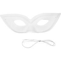 Mask, H: 7 cm, W: 20 cm, white, 12 pc/ 1 pack