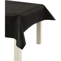 Imitation Fabric Table Cloth, W: 125 cm, 70 g, black, 10 m/ 1 roll