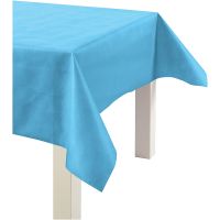 Imitation Fabric Table Cloth, W: 125 cm, 70 g, turquoise, 10 m/ 1 roll