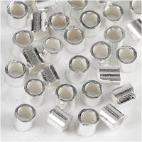 Crimp Beads, D 2 mm, sterling silver, 50 pc/ 1 pack