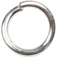 Jump Ring, size 4,4 mm, thickness 0,7 mm, silver-plated, 500 pc/ 1 pack