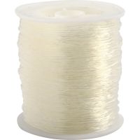 Elastic Beading Cord, round, thickness 1 mm, 50 m/ 1 roll