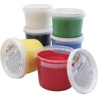 PRIMO Finger Paint, assorted colours, 6x100 ml/ 1 pack
