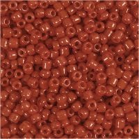Rocaille Seed Beads, D 3 mm, size 8/0 , hole size 0,6-1,0 mm, dark red, 500 g/ 1 pack