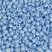 Rocaille Seed Beads, D 3 mm, size 8/0 , hole size 0,6-1,0 mm, turquoise, 25 g/ 1 pack