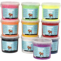 Foam Clay®, assorted colours, 10x560 g/ 1 pack