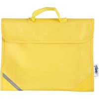 School Bag, depth 9 cm, size 36x29 cm, yellow, 1 pc