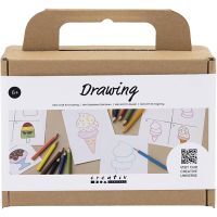Mini Craft Kit Drawing, Sweet things, 1 pack