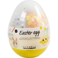 Craft Mix Easter Egg, H: 14 cm, D 11 cm, 1 pc