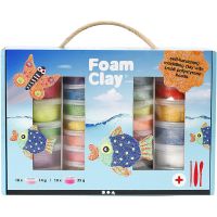 Foam Clay® Gift Box, assorted colours, 1 set