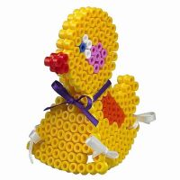 3D Easter chicken made of fuse beads