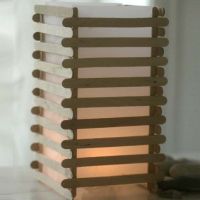 A Japanese Lantern made from Lolly Stick Slats
